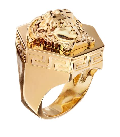 men's versace rings|Versace medusa ring men.